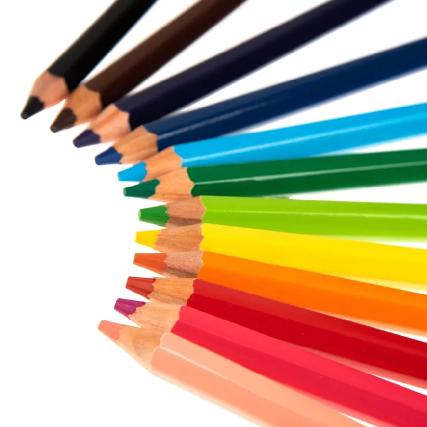 TTS Chunky Hexagonal Coloured Pencils Assorted