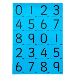 TTS Coloured Digit Cards Class 30pk