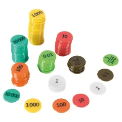 TTS Coloured Plastic Place Value Counters 990pcs