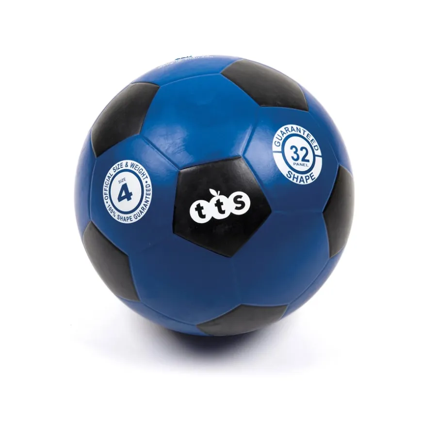 TTS 6 Colour Rubber Football Size 4 6pk