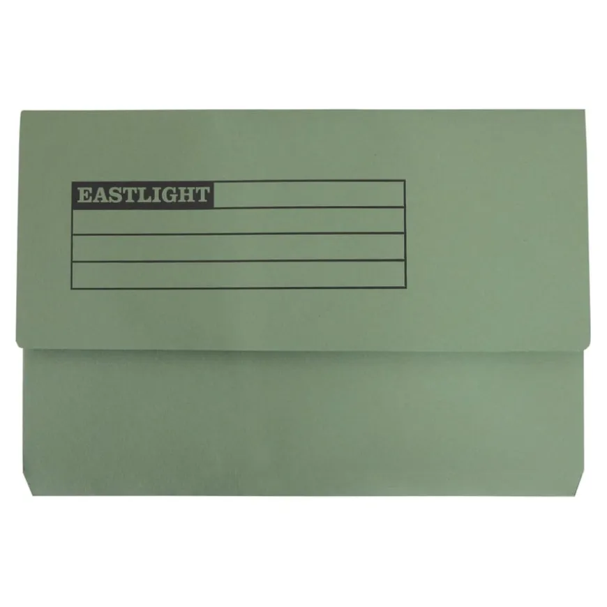 TTS Document Wallet Half Flap Foolscap 225gsm 50pk