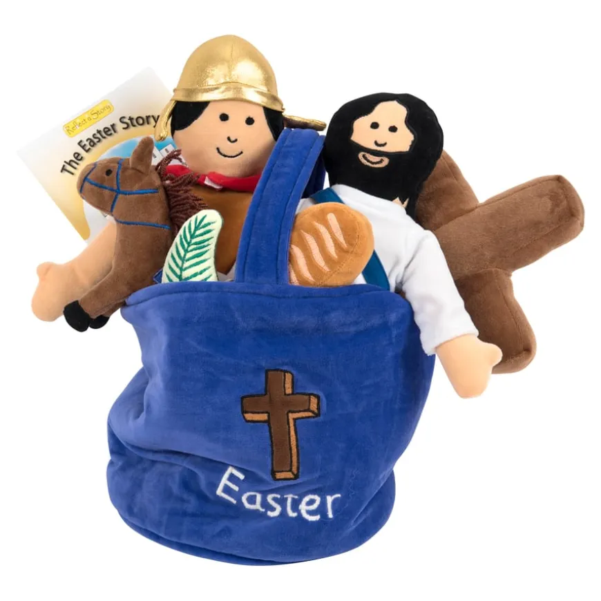 TTS Easter Plush Story Basket with Storybook
