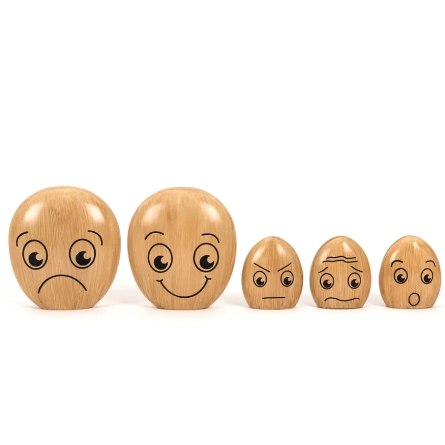 TTS Emotions Wooden Pebble Family