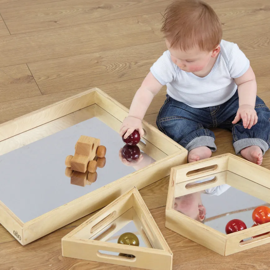 TTS Explorative Sensory Mirror Tray Shapes