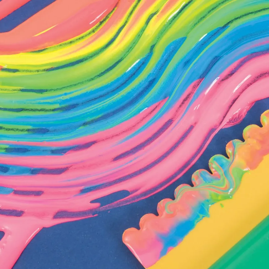 TTS Fluoro Ready Mixed Paint Assorted 6x500ml