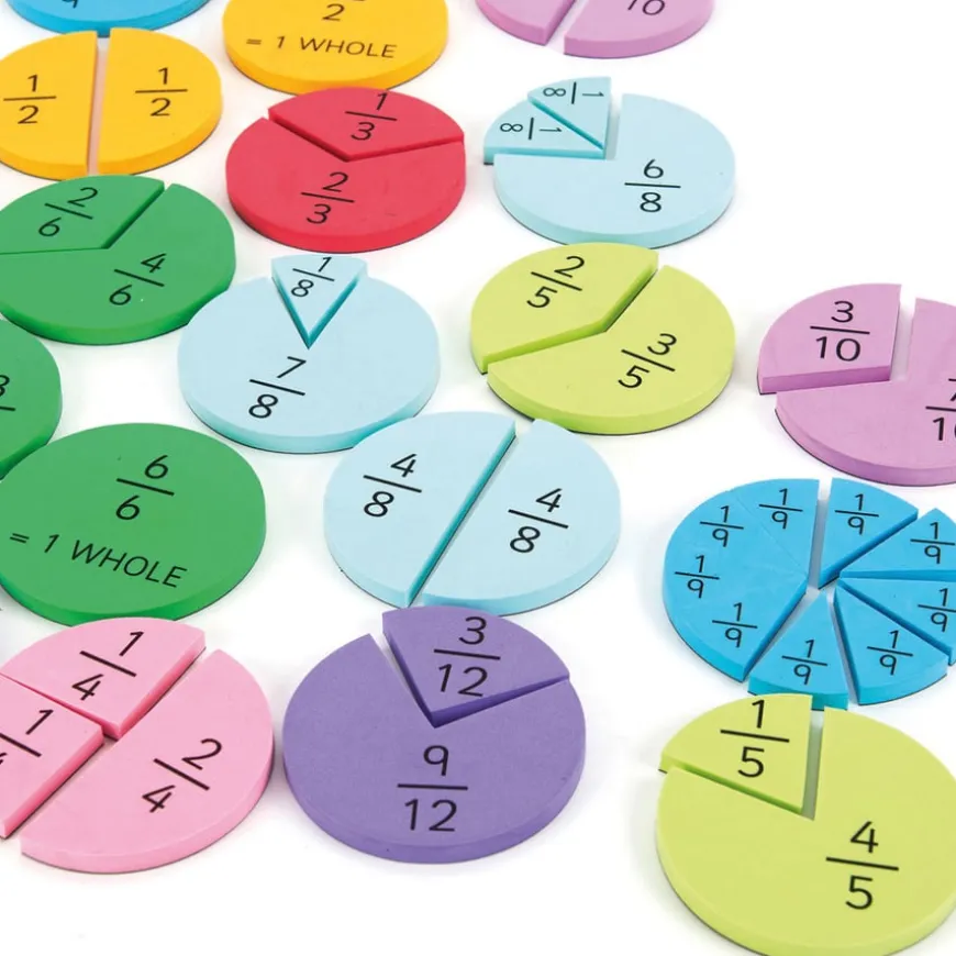 TTS Foam Magnetic Fraction Action Resource 123pcs