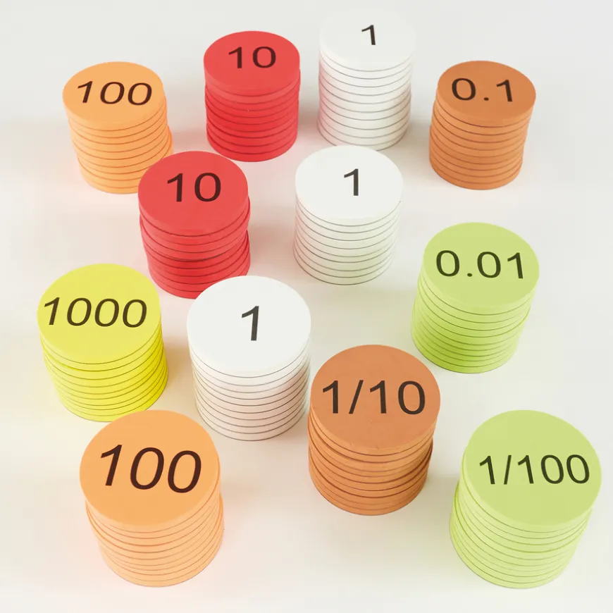 TTS Foam Place Value Counters Teacher Version 120pcs