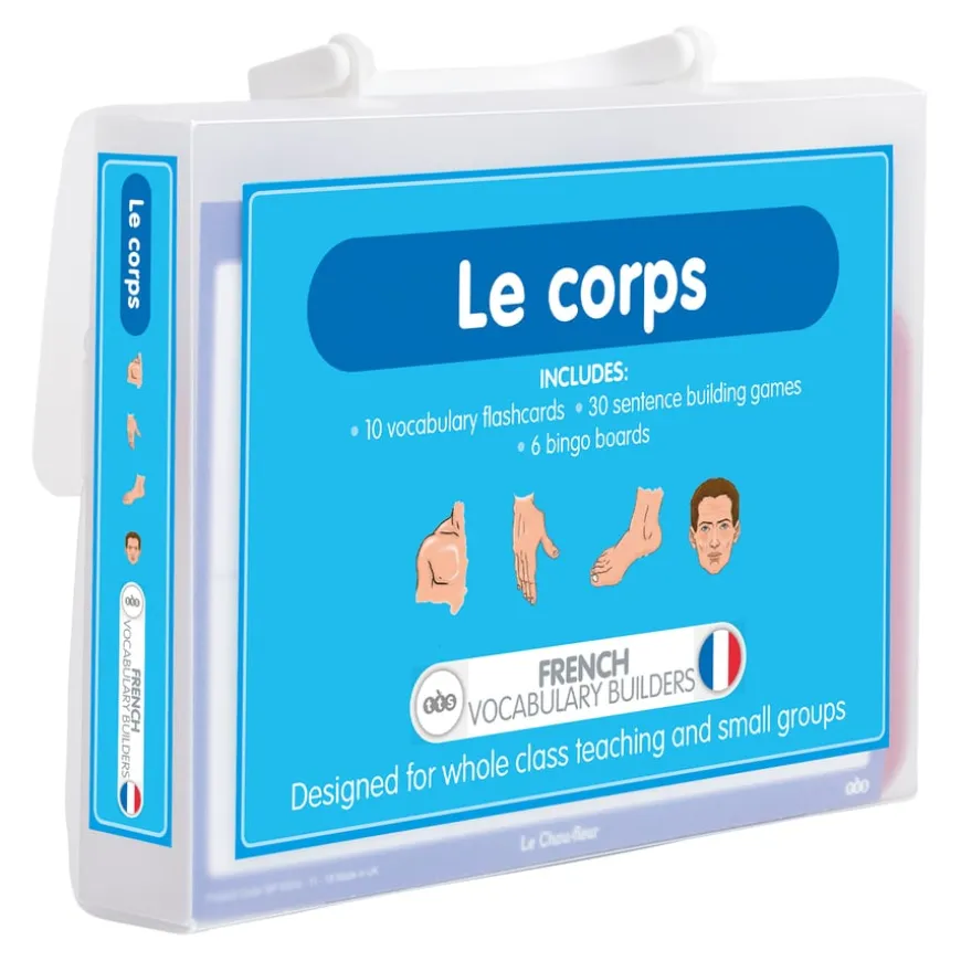 TTS French Body Parts Vocabulary Builder Activity Cards 46pk