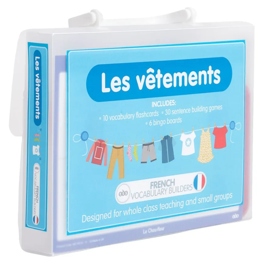 TTS French Clothing Vocabulary Builder Activity Cards 46pk