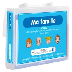 TTS French Family Vocabulary Builder Activity Cards 46pk