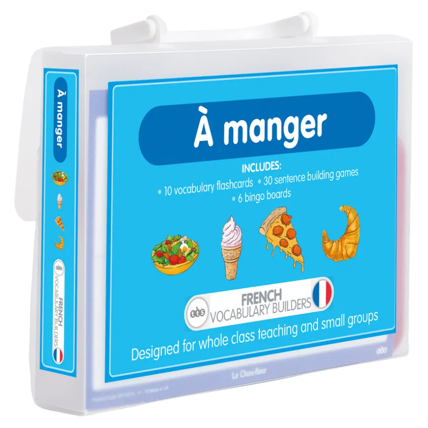 TTS French Food Vocabulary Builder Activity Cards