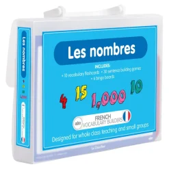 TTS French Numbers Vocabulary Builders Activity Cards 46pk