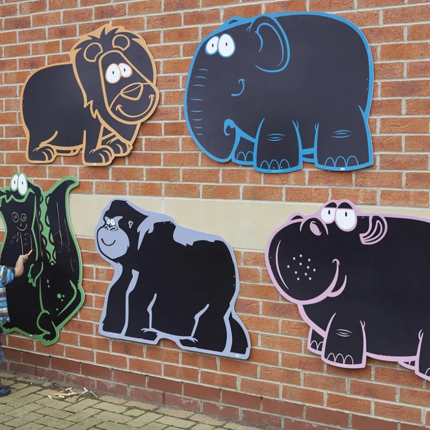 TTS Giant Jungle Outdoor Chalkboards Assorted 5pk