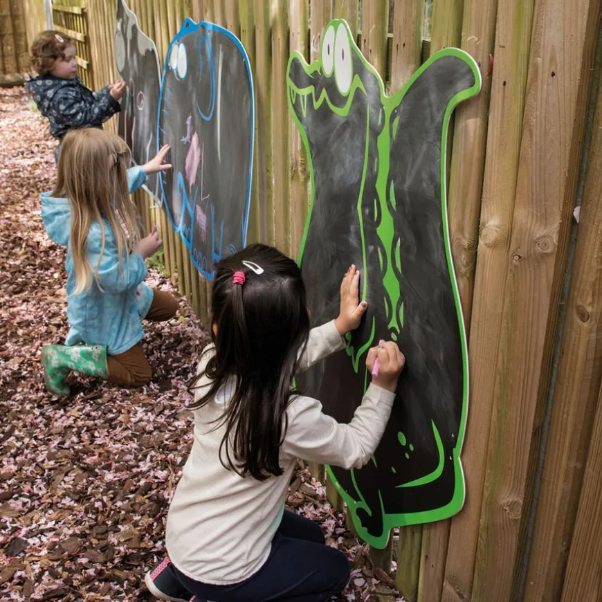TTS Giant Jungle Outdoor Chalkboards Assorted 5pk
