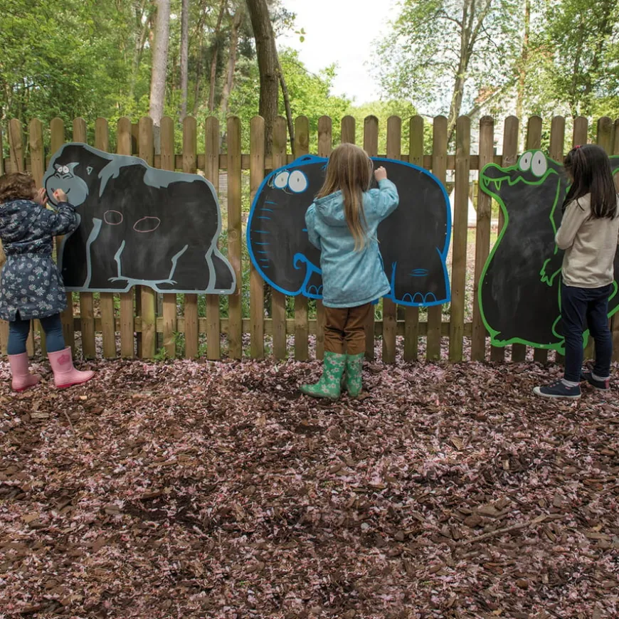 TTS Giant Jungle Outdoor Chalkboards Assorted 5pk