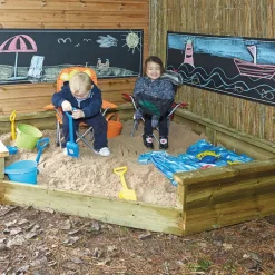 TTS Giant Outdoor Wooden Corner Sandpit
