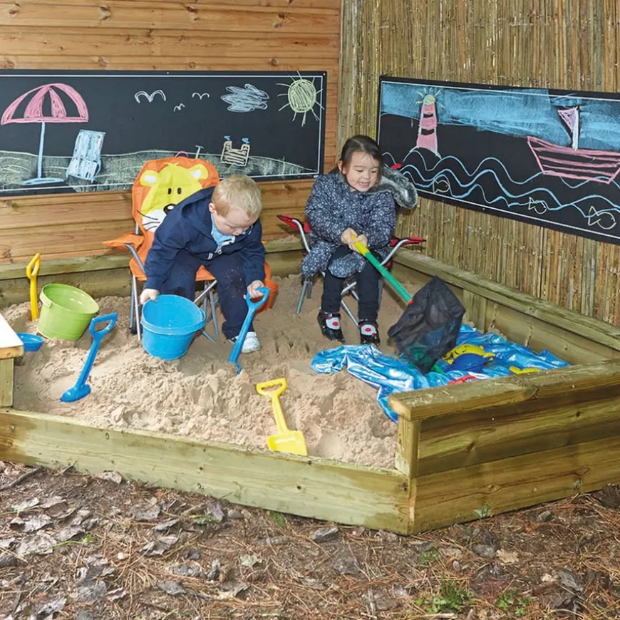 TTS Giant Outdoor Wooden Corner Sandpit
