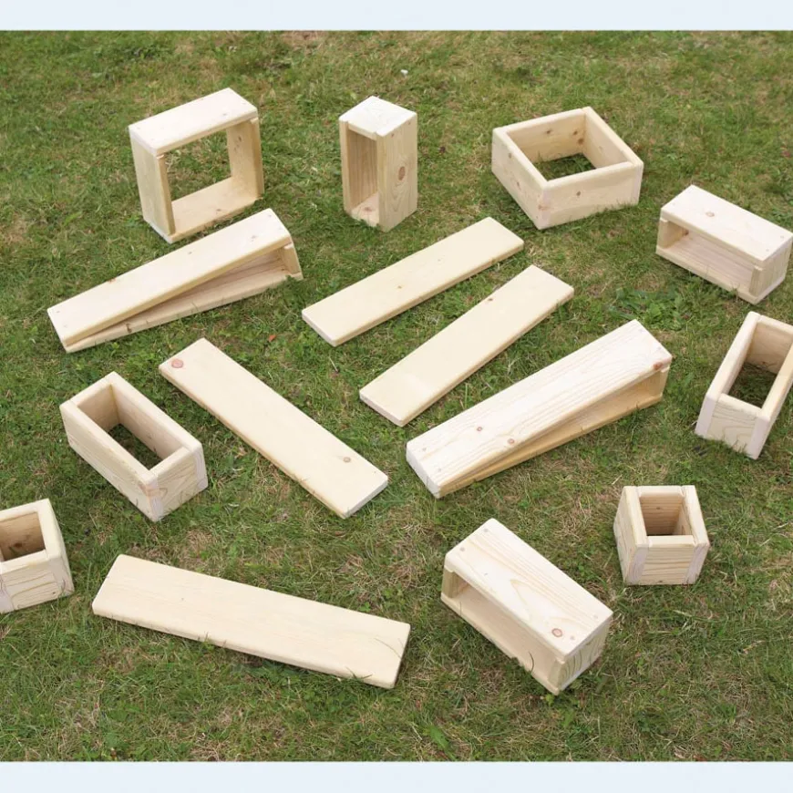 TTS Giant Outdoor Wooden Hollow Building Blocks