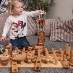 TTS Giant Wooden Stack & Build Construction Set