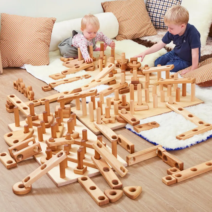 TTS Giant Wooden Stack & Build Construction Set
