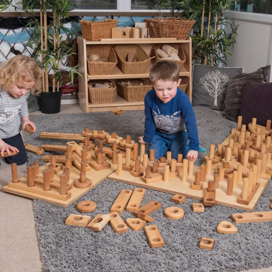 TTS Giant Wooden Stack & Build Construction Blocks