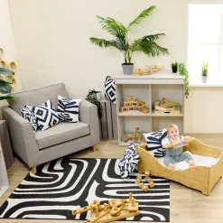 TTS Graphic Soft Furnishings Rectangular Rug
