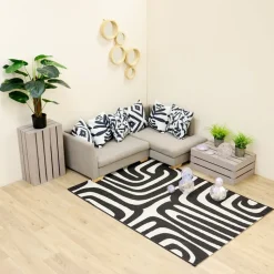 TTS Graphic Soft Furnishings Rectangular Rug