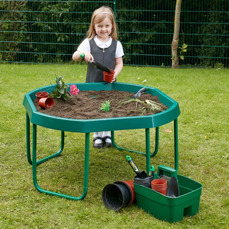TTS Green Tuff Tray Table & Green Stand Bundle