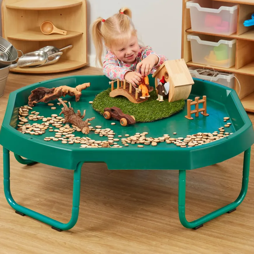TTS Green Tuff Tray Table & Green Stand Bundle