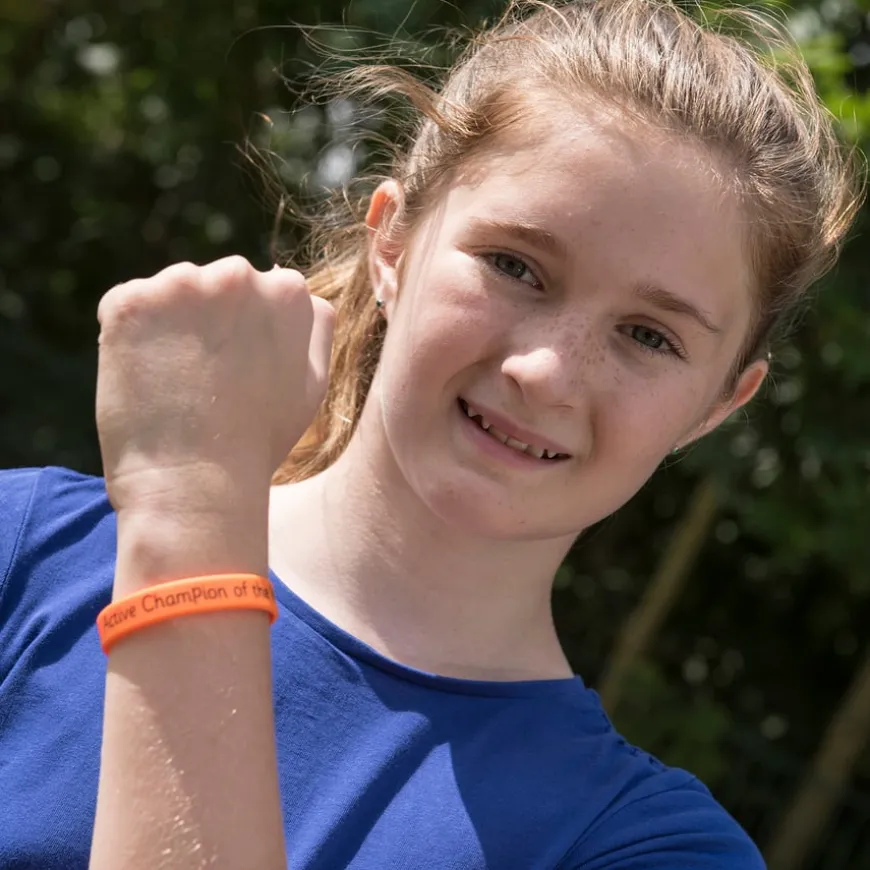 TTS I can walk the Daily Mile Reward Wristbands