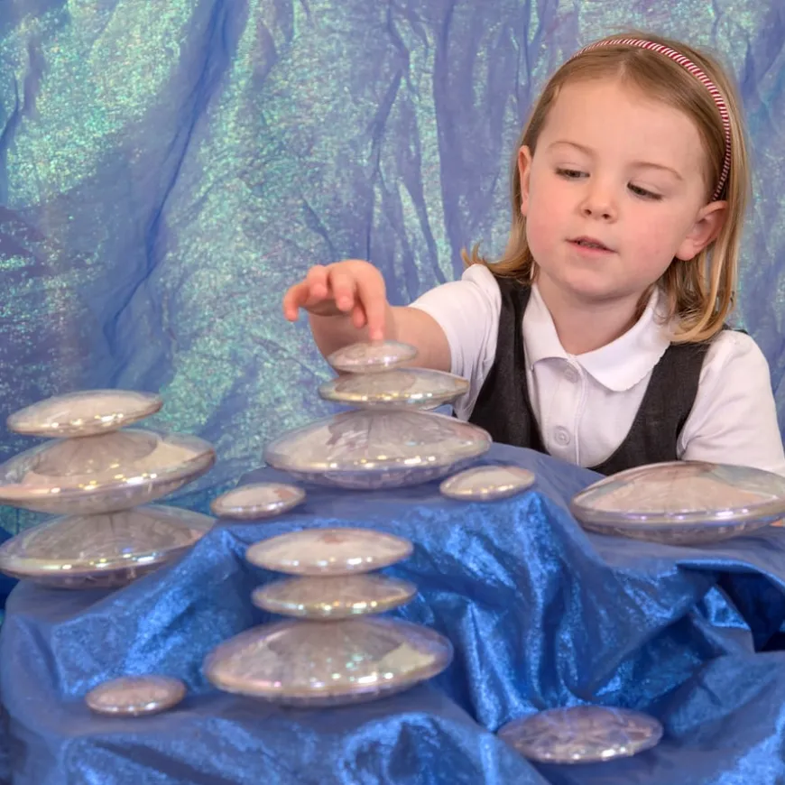 TTS Iridescent Ornate Stacking Pebbles 15pk