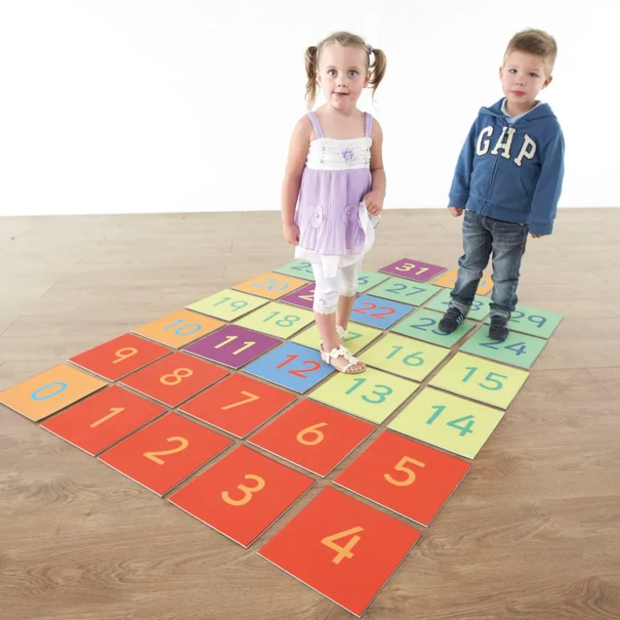 TTS Large Outdoor Number Tiles 0-31