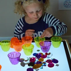 TTS Lightbox Activity Acrylic Stacking Clever Cups 20pk