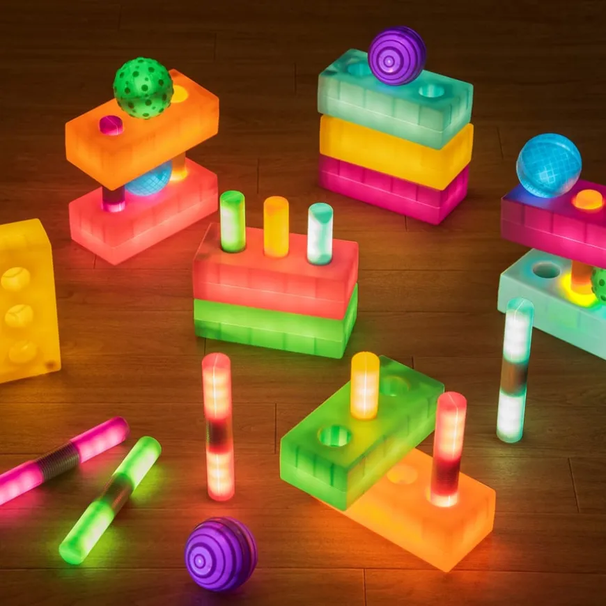 TTS Light up Glow Spheres, Cylinders and Bricks