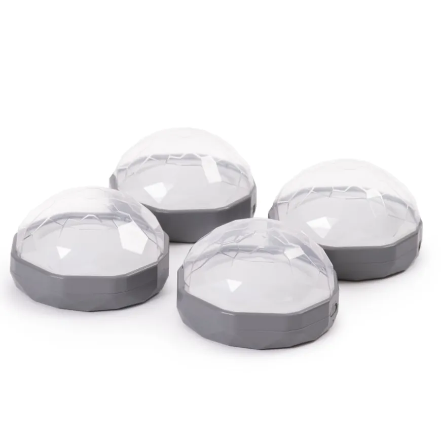 TTS Light Up Recordable Diamond Domes 4pk