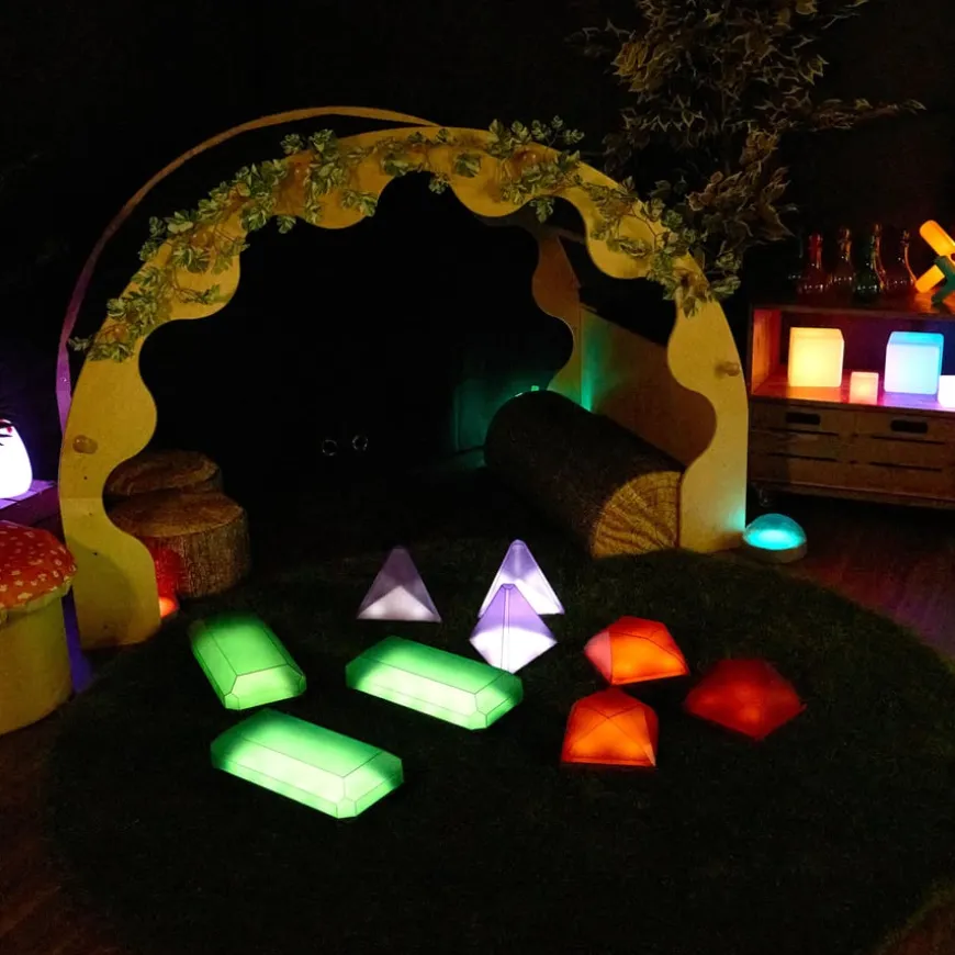TTS Loose Parts Glow Jewelled Shapes Range