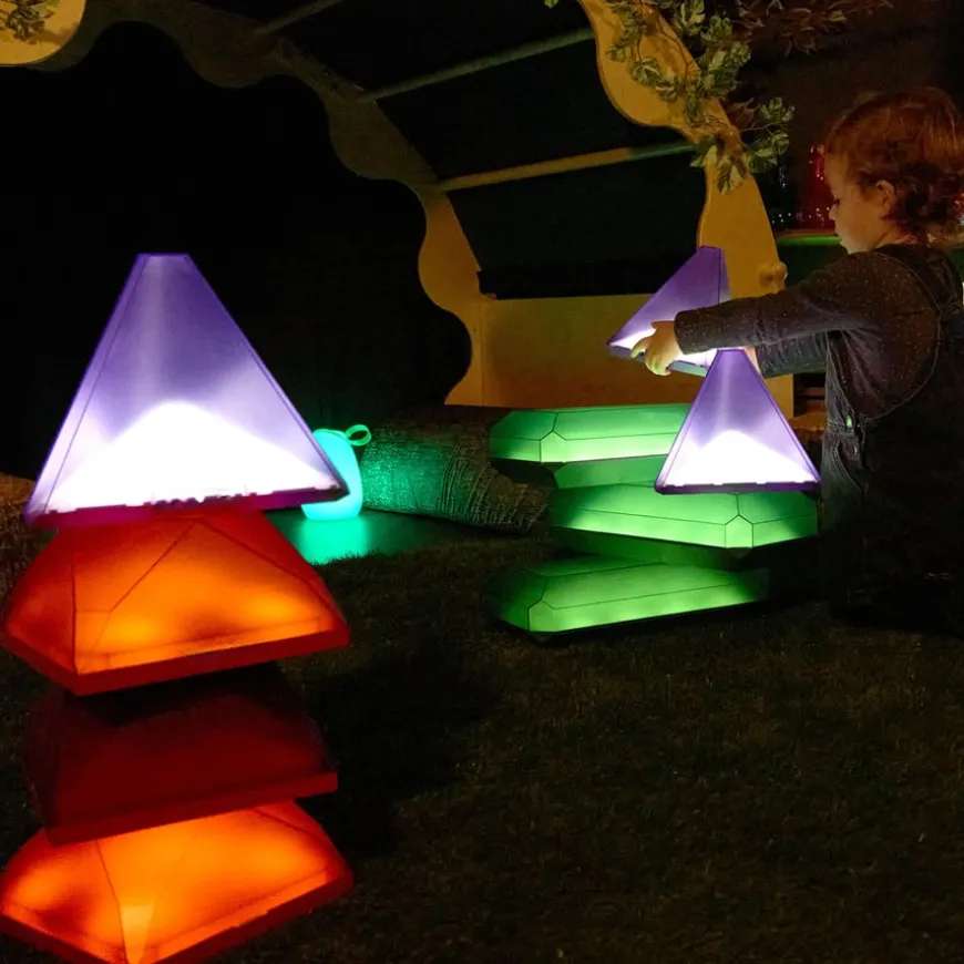TTS Loose Parts Glow Jewelled Shapes Range