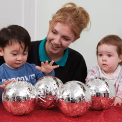 TTS Marvellous Metallics Silver Sensory Balls 2pk