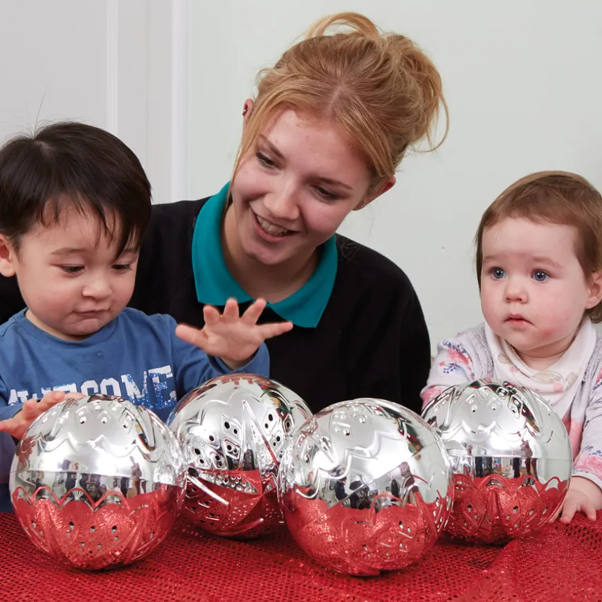 TTS Marvellous Metallics Silver Sensory Balls 2pk