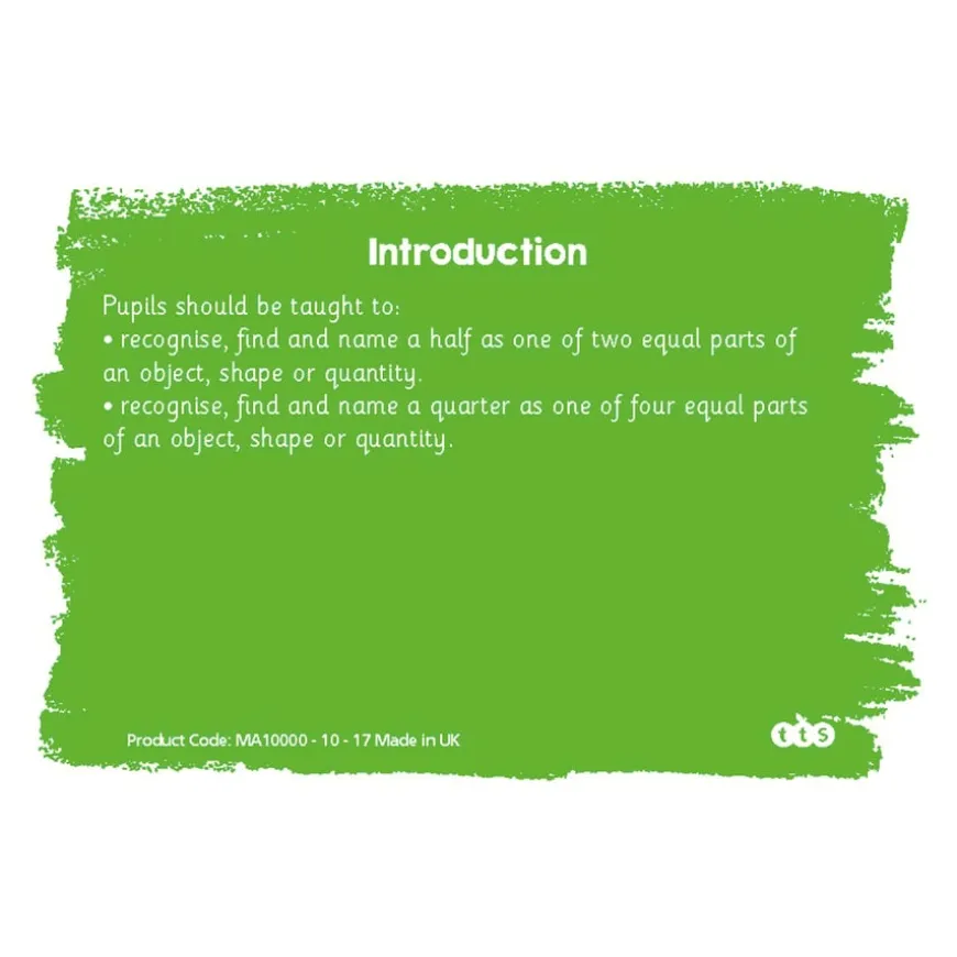 TTS Mastering Fractions Activity Cards Year 1 100pk
