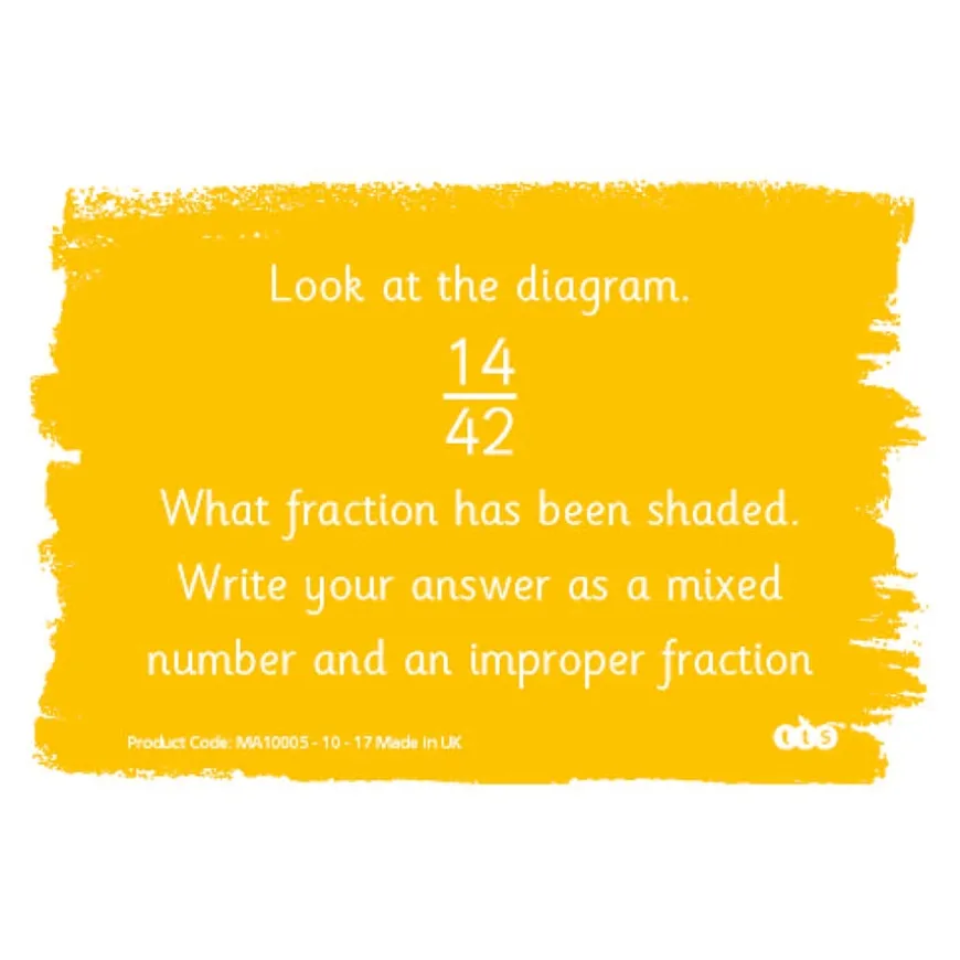 TTS Mastering Fractions Activity Cards Year 6 100pk