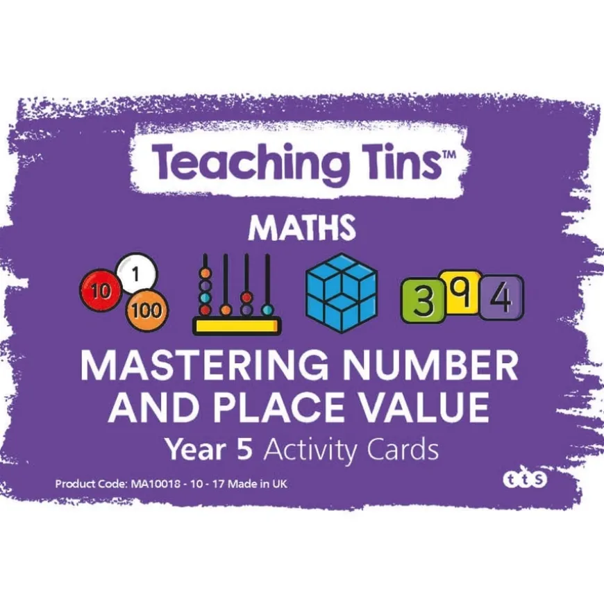 TTS Mastering Number and Place Value Activity Cards Year 5 100pk