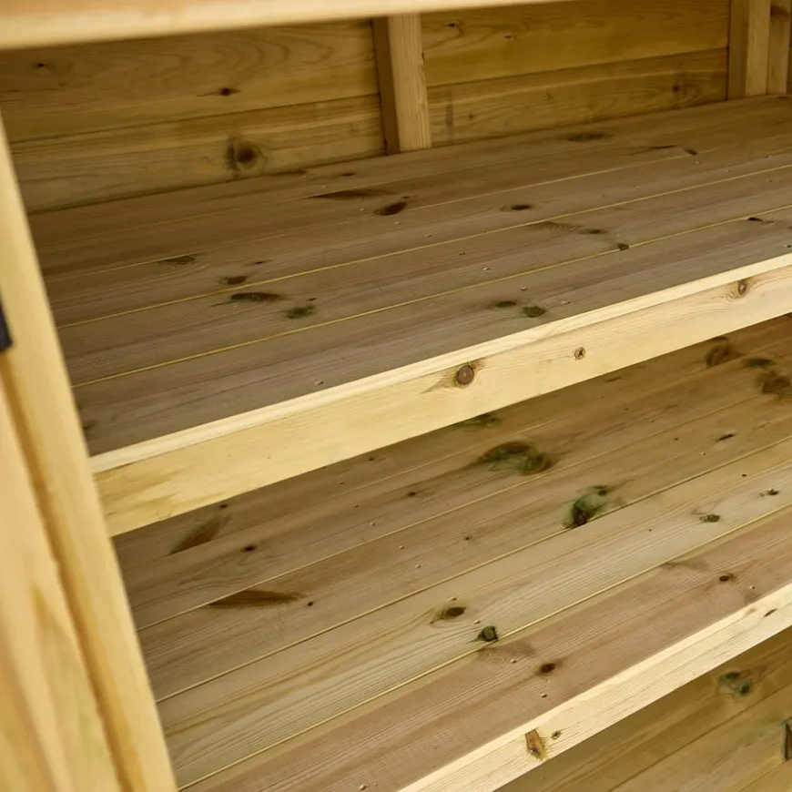TTS Medium Outdoor Storage Shed with Shelving