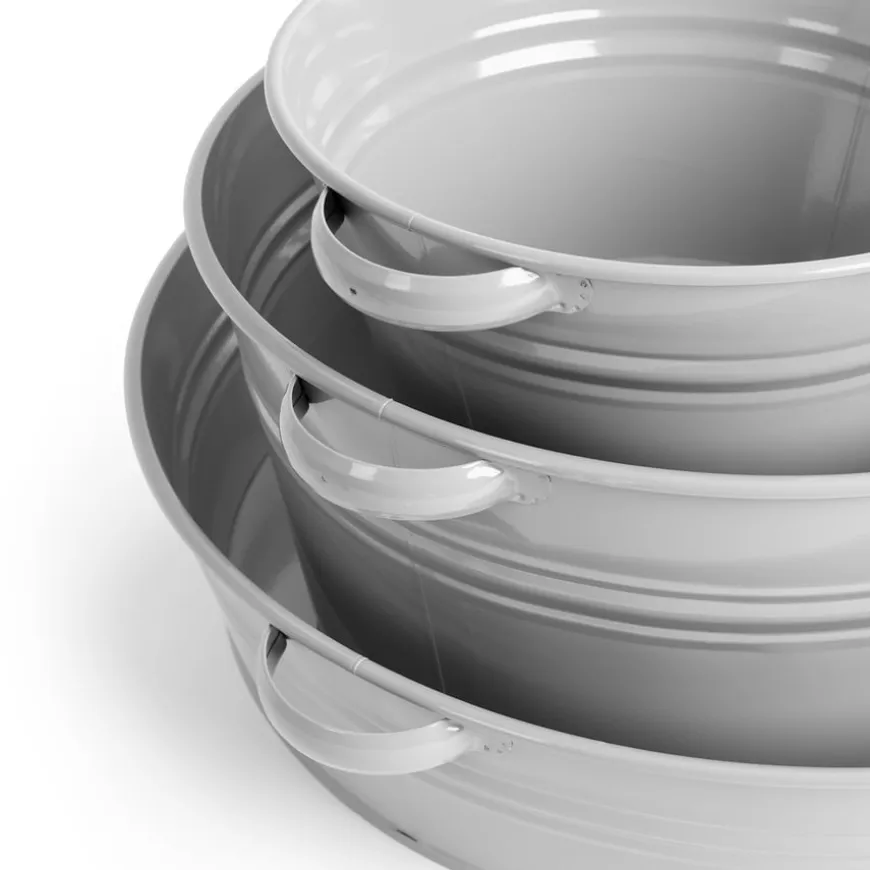 TTS Messy Play Metal Creative Tubs 3pk