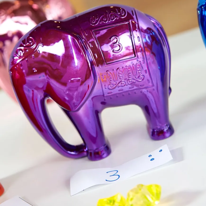 TTS Metallic Elephant Number and Counting Set 1-10