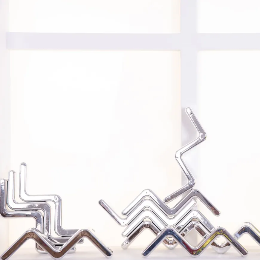 TTS Metallic Silver Stacking Zig Zags 12pk