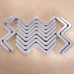 TTS Metallic Silver Stacking Zig Zags 12pk