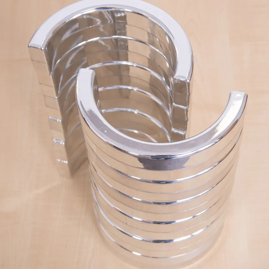 TTS Metallic Silver Stacking Arches 12pk