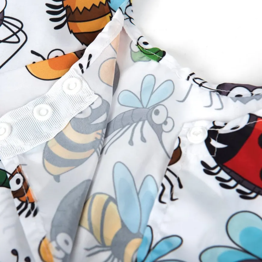 TTS Minibeast Patterned Waterproof Aprons Overalls 6pk