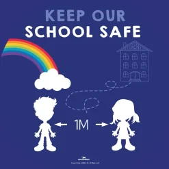 TTS 1m Social Distancing Wall Stickers